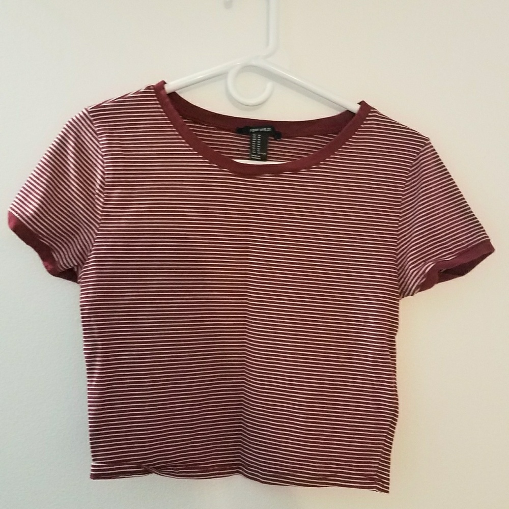Striped crop top